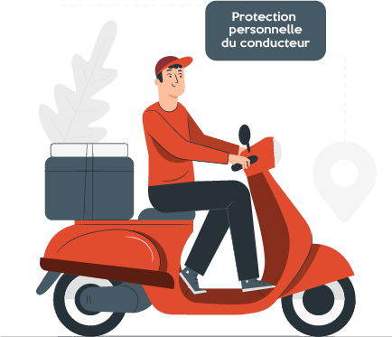 Protection personnelle conducteur scooter cyclomoteur